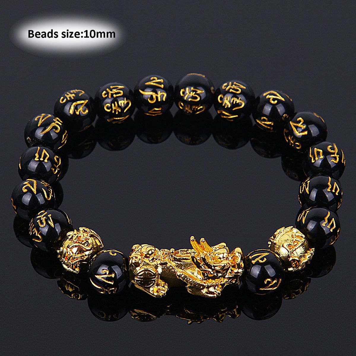 Wealth And Good Luck Chinese Fengshui Pixiu Let Uni  Wristband Men Women Lets