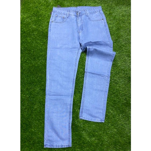 Men's Straight Cut Jeans - Sky Blue