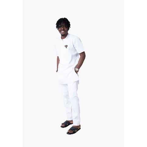 Traditional Attire For Men - Short Sleeve - White