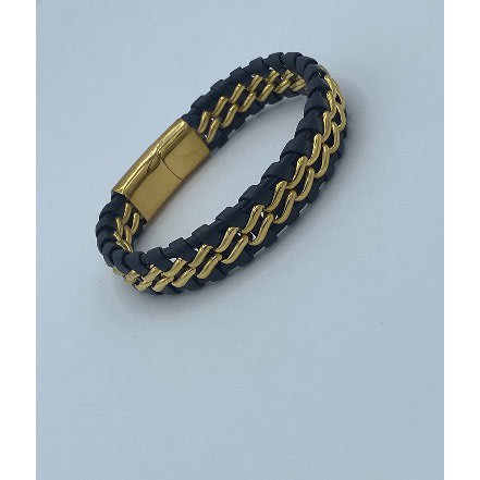 Men’s Twisted Leather Bracelet