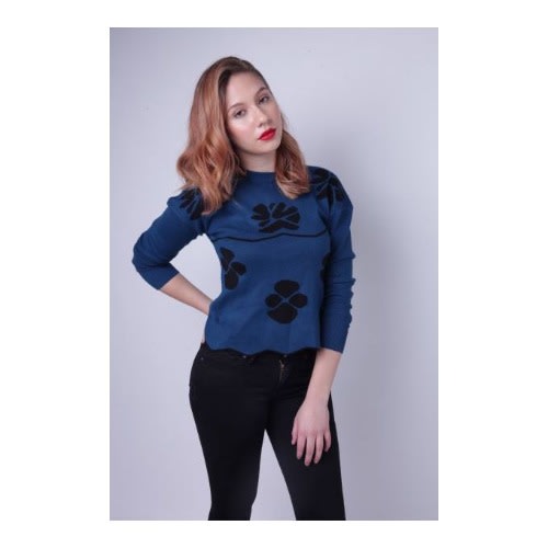 Queen Of Sheba New York Glam Sweatshirt - Blue