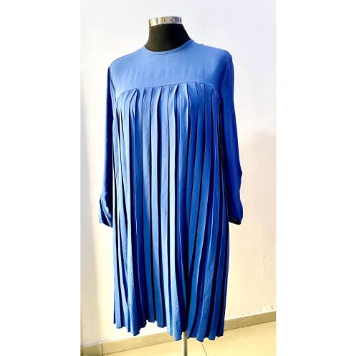 Woman Pleated Tunic Dress