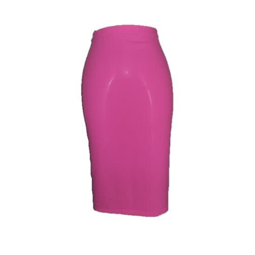 Pencil Crepe Skirt - Pink