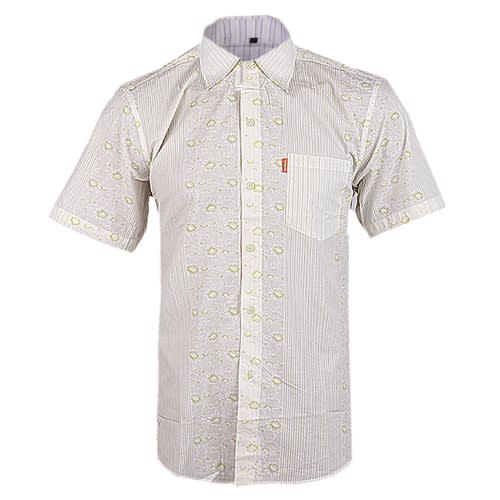 Fordoo Men's Shirt With Floral Details & Pocket