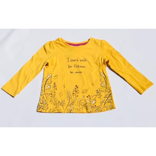 Infants Long Sleeve Top - Mustard Yellow