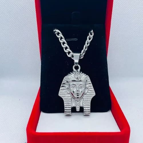 Cuban Link Chain With Pharaoh Pendant