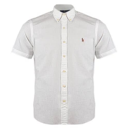 Men's Untucked-Fit Short Sleeve Shirt - White