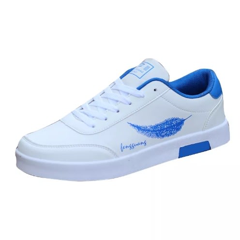 Men's Casual Sneakers - White And Blue