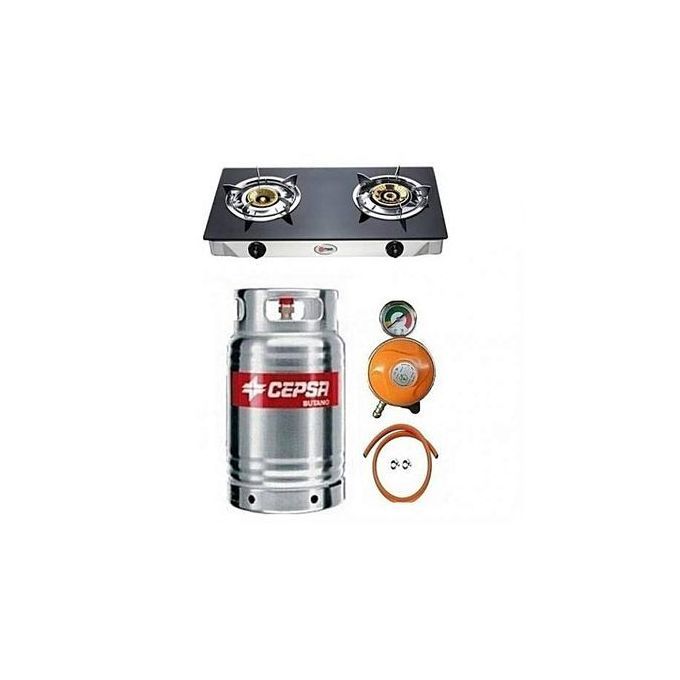 12.5kg Cylinder Stainless Glass Top+free Regulator Hose Clip
