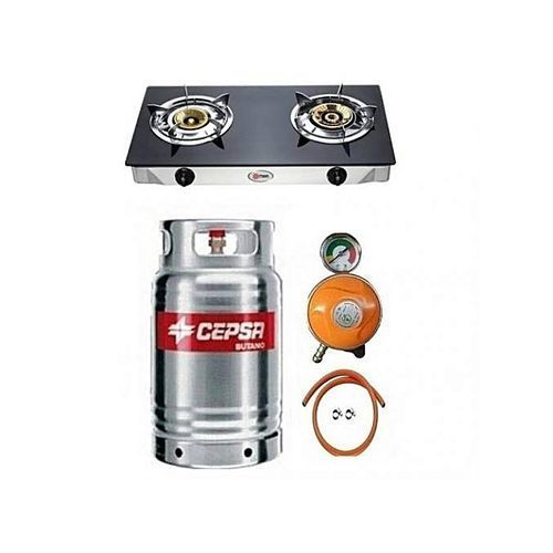 12.5kg Cylinder Stainless Glass+free Regulator Hose Clips