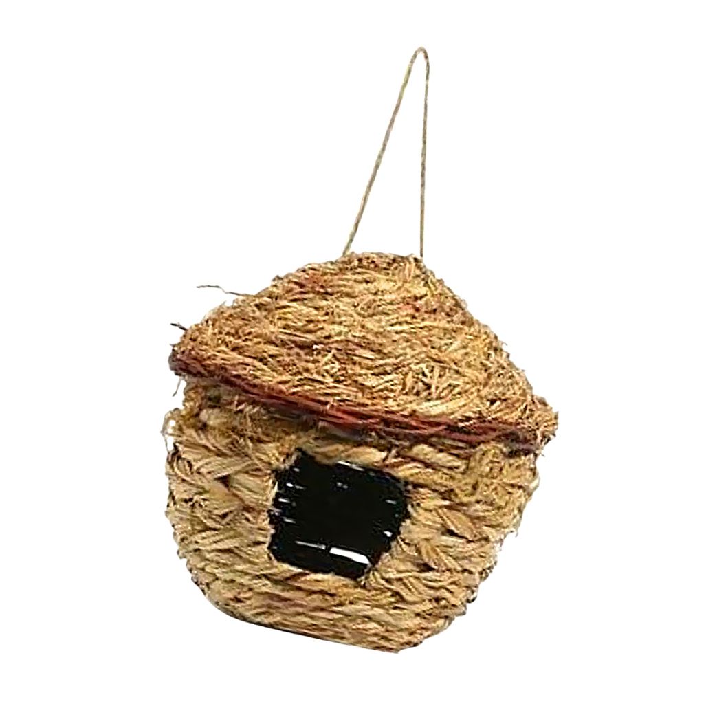 Grass Bird Nest Breeding Box Wild Grass Weave Canary Finch Budgie