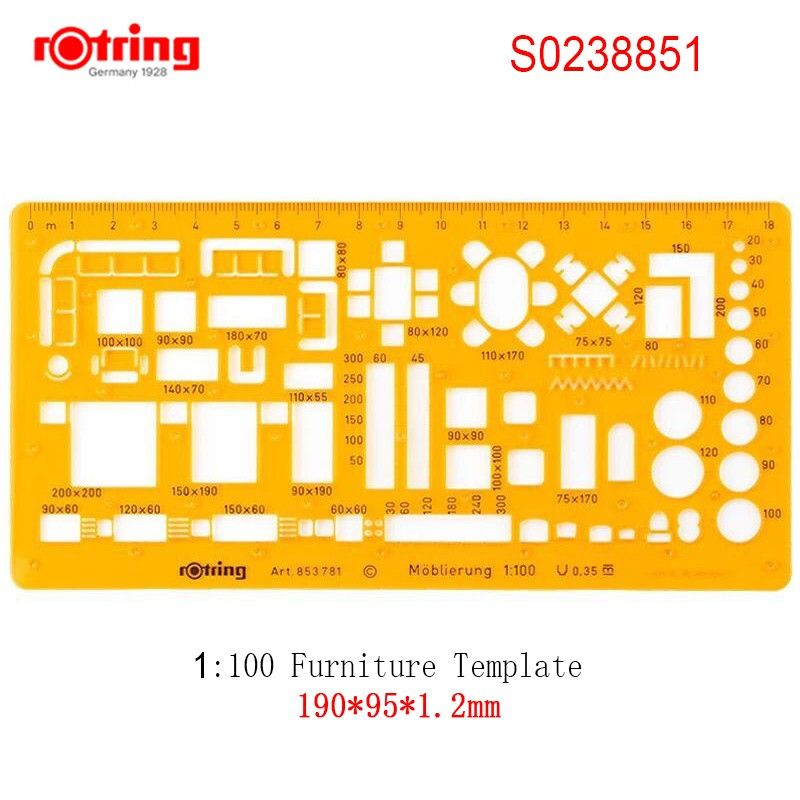 Furniture Template 1:100 (For Architectural Drawing)