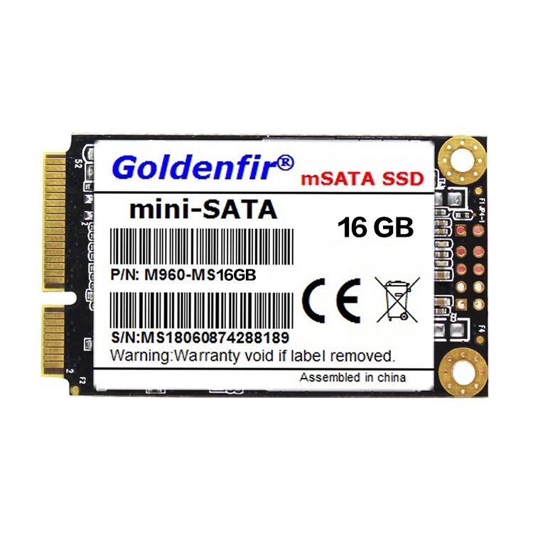 Goldenfir 1.8 Inch MSATA Solid State Drive, Flash Architecture: TLC, Capacity: 16GB