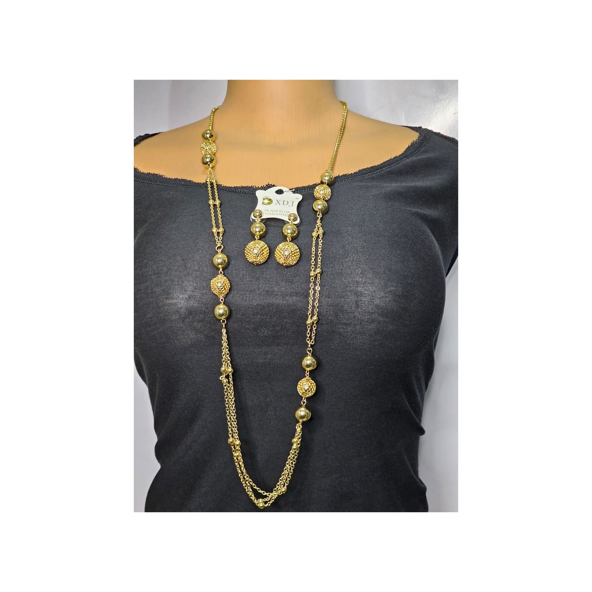 Women Fashionable Long  Pearl Chain