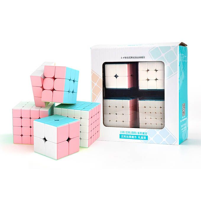 Magic Cube Speed Cube Set Puzzle Game 2x2 3x3 4x4 5x5 4PCS