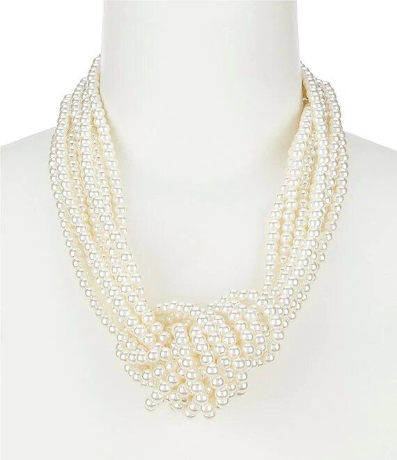 Pearl Knot Statement Necklace