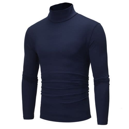 Turtleneck Long Sleeve - Navy Blue