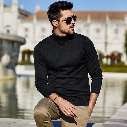 Turtleneck Long Sleeve - Black