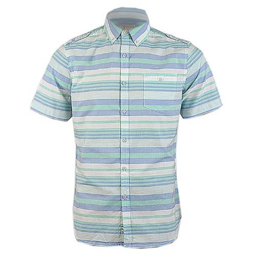 Men's Short Sleeve Stripes Shirt