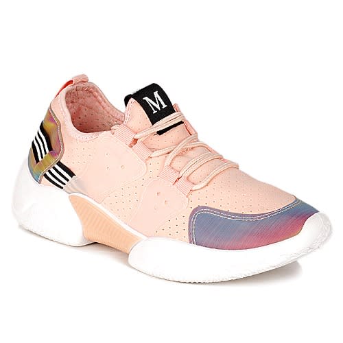 Ladies Senmi Sport Sneakers - Peach