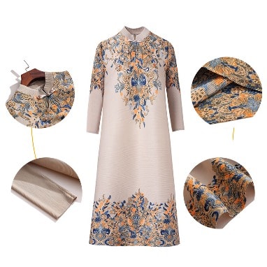 Embroidered Shift Dress