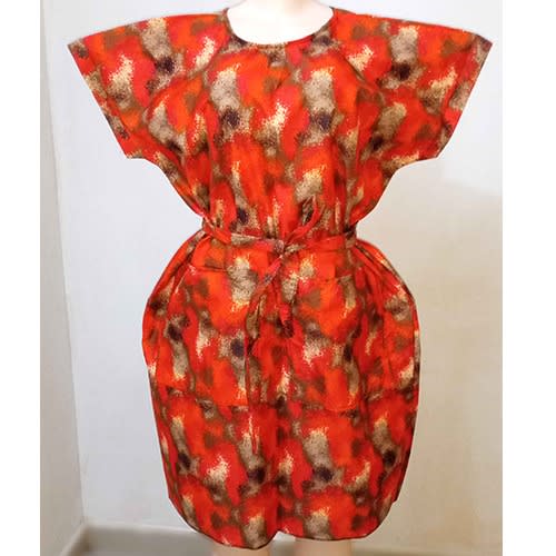 Ankara Dress With Belt And Front Pocket /merternity Gown