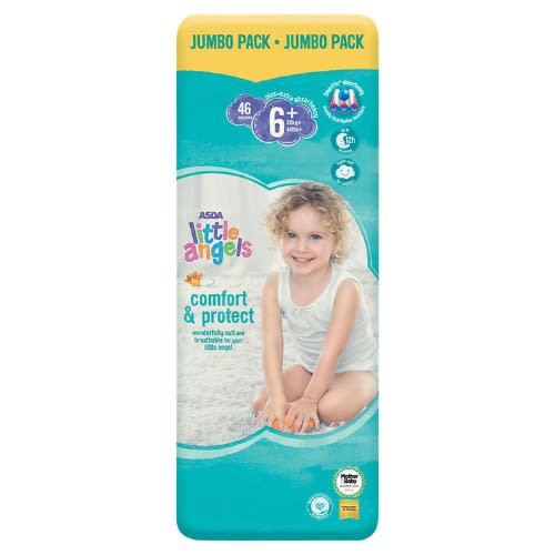 Little Angels Comfort & Protect Size 6+ Nappies Jumbo Pack - 46Pieces