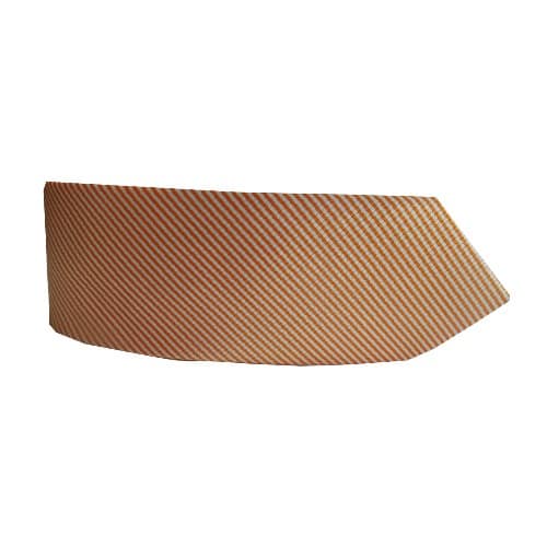 Classy Striped Men's Tie- Orange & White - MT-4346