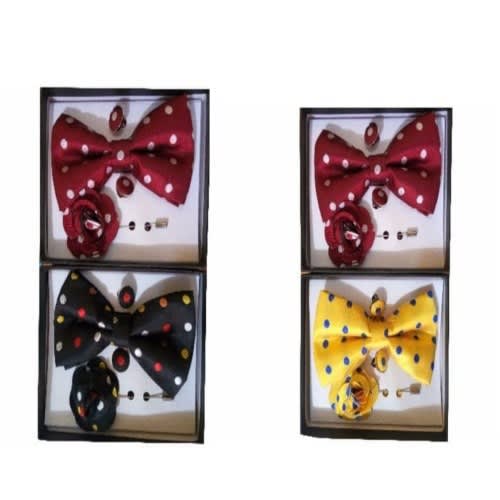 Dotted Bow Tie  - Set of 4