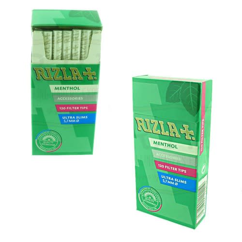 Rizla Menthol Extra Slim Hand Rolling Filter Tips - 5.7mm