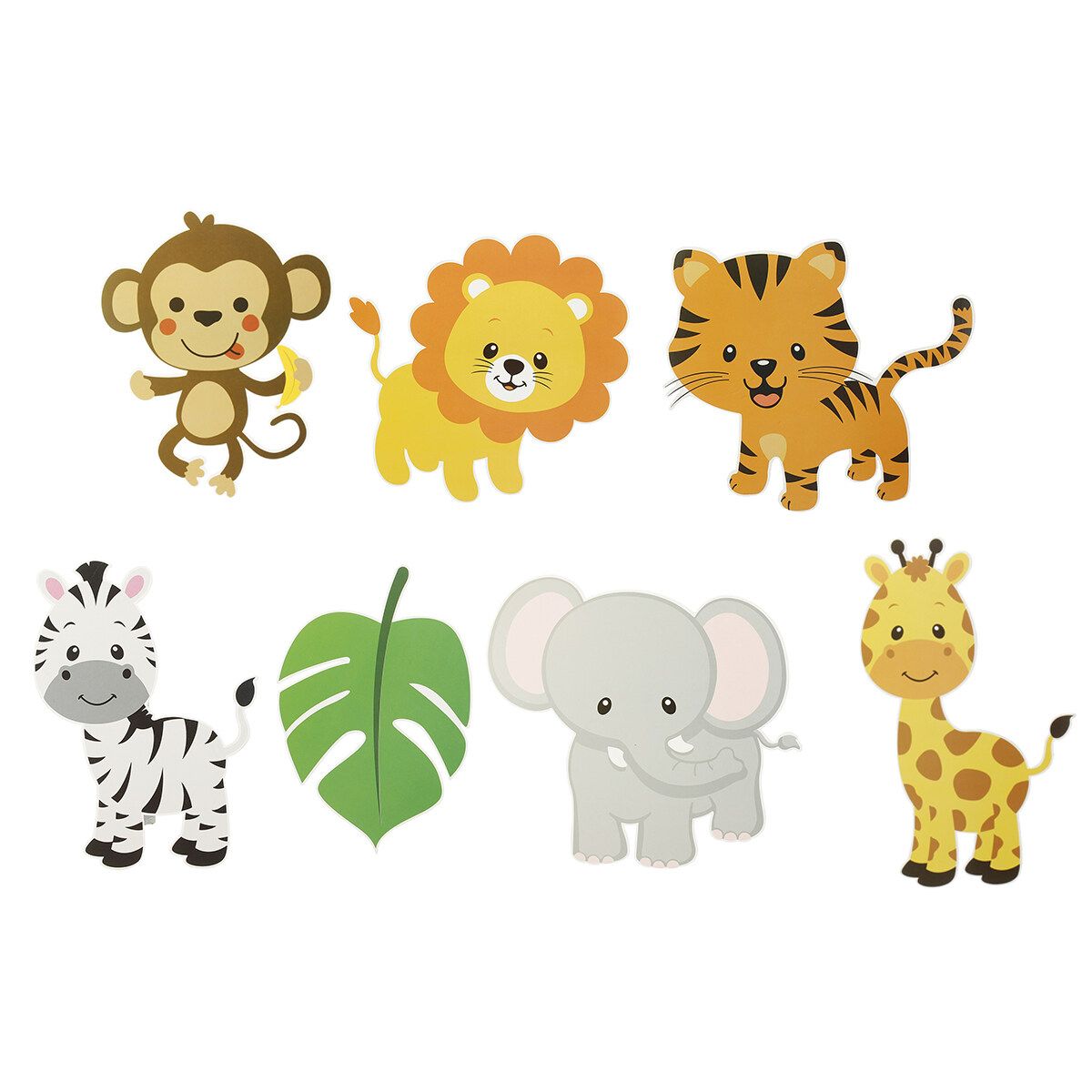 28 Pieces Jungle Animal Party Decorations Animal Forest Theme Birthday Party Vase Decoration Photo Props Decoration Pin Spot