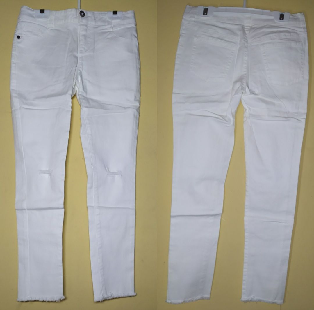 Girl's White Chinos Trouser