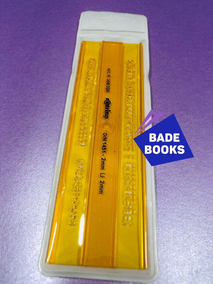 3mm Stencil Ruler (For Artists And Architects)