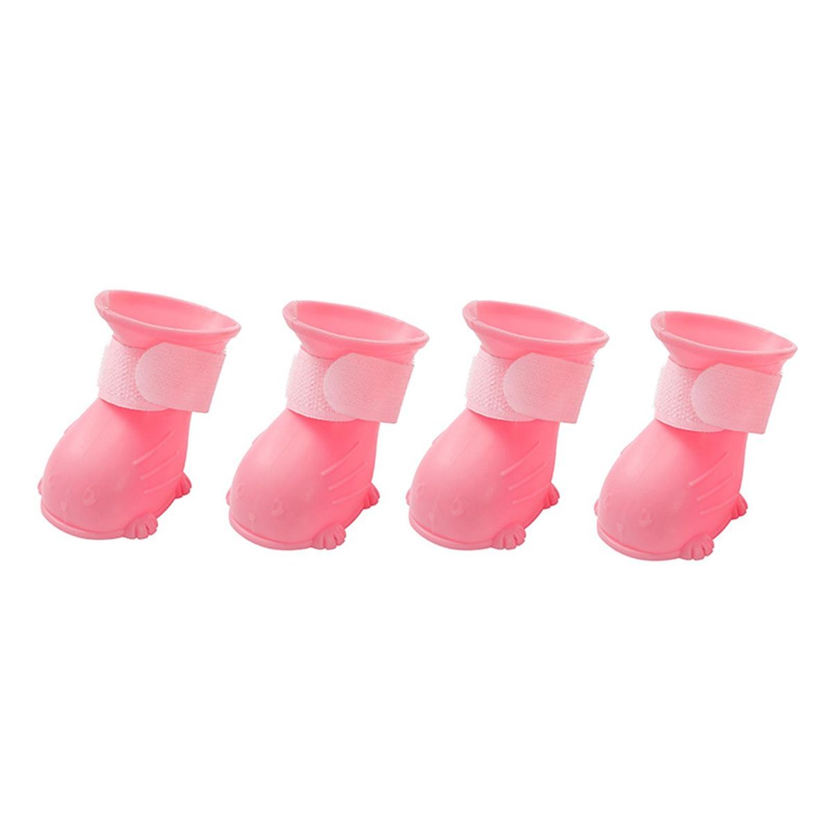 4Pcs Pet Shoes Nail Trim Grooming Pet Cat Dog Foot Covers Pink