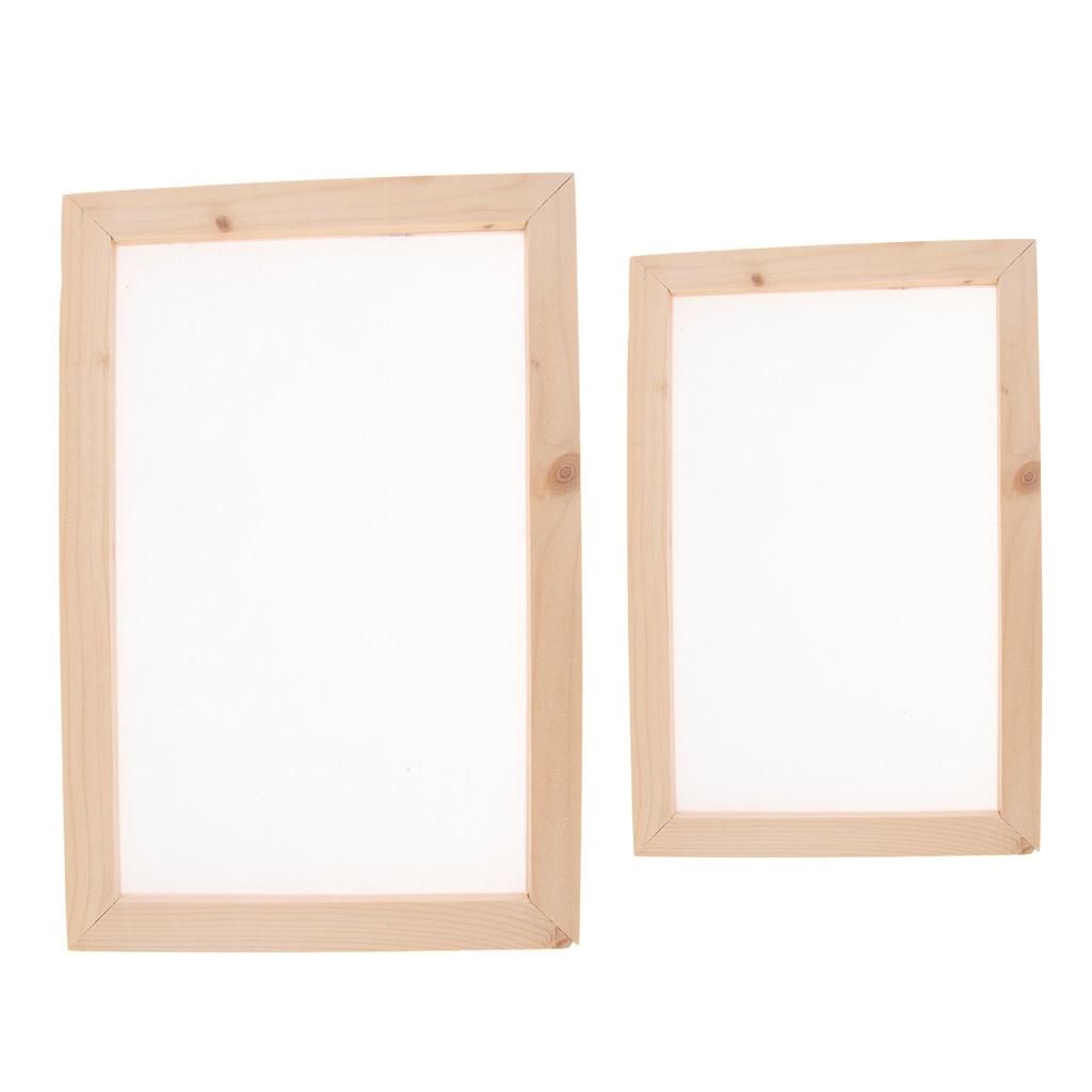 2 Pieces Hand Tool Traditional Wood Paper Making Shape