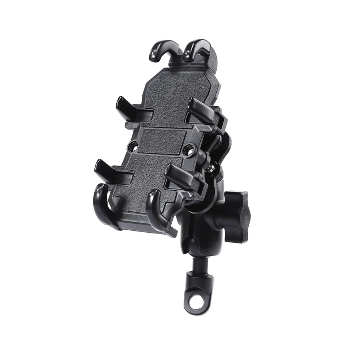 Motorcycle Phone Mount, 360° Rotatable Adjustable Bike Phone Holder Motorcycle Rearview Mirror Phone Bracket for 4''-6.7'' Phones