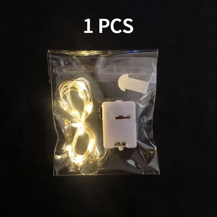LED Light String Specification 0.5/0.7/1/2/3m, Including Battery, Flowers,Gift Box, Cake Box, Xmas Party Outdoor Decor Lights--1 Pcs--0.5m 10 LEDS