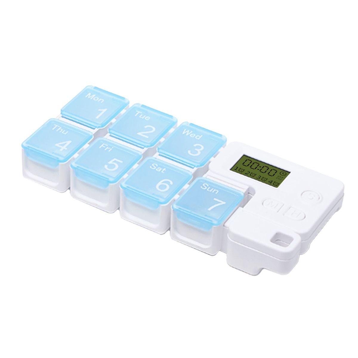 Electronic Pill Organizer Digital Display-Sky Blue