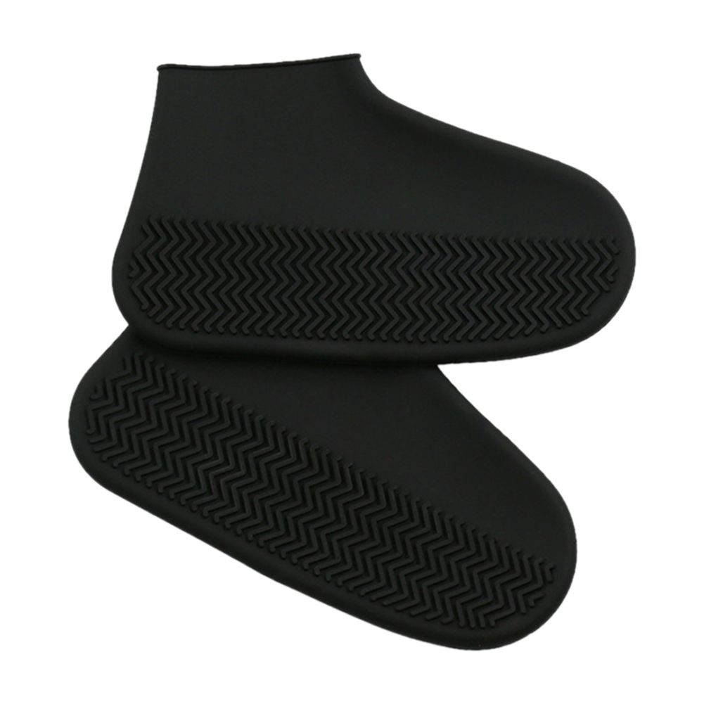 1 Pair Kids Adult Waterproof Anti-skid  Reusable-Black