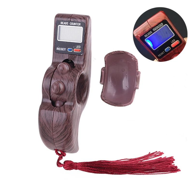 Portable Spiral Handheld Manual Digital Beads Counter One Key Reset Finger Toy