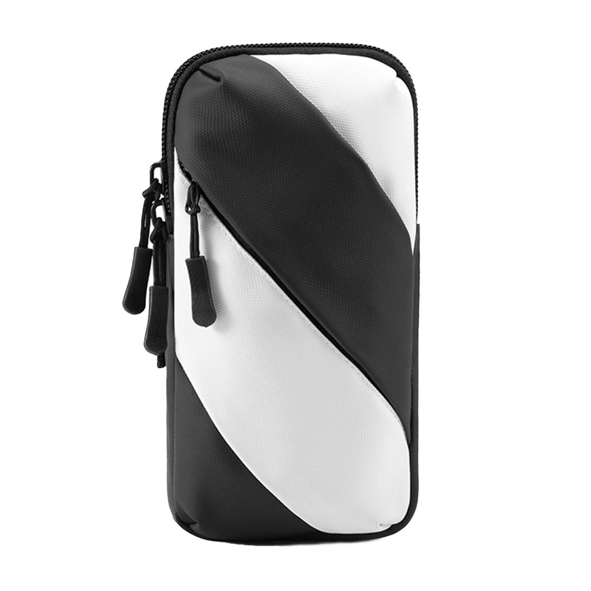 Sports Wrist Bag Fitness Gym Phone Arm Holder Black White