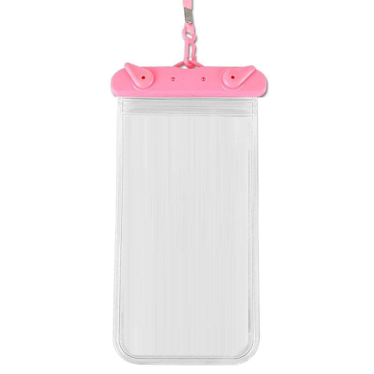 1 Set Mobile Phone Bag Beach Camping Waterproof Phone Bag Pink
