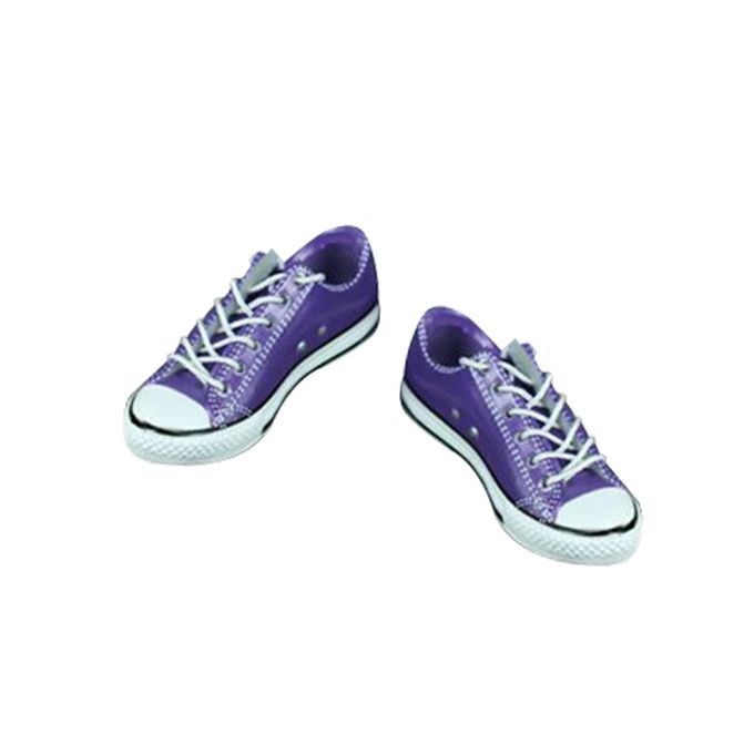16 Canvas Shoes Rubber Laceup Sport Trainers For 12 Female Purple