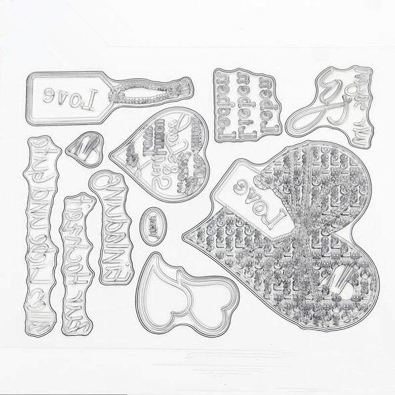 Silicone Transparent Clear Stamp Mixed DIY Scrapbooking Card Album Decorating Love