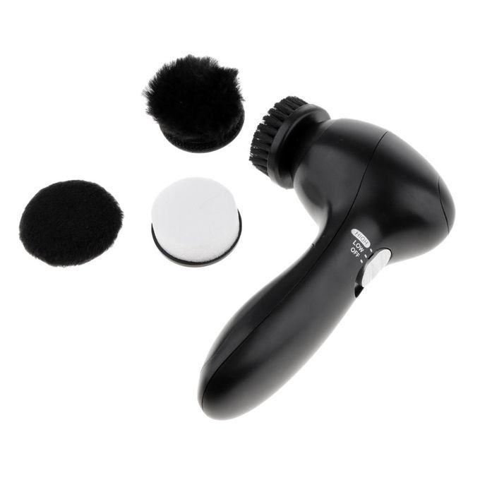 Prettyia Electric Shoe Polisher Machine Cleaning Brushes Kit For Shoes