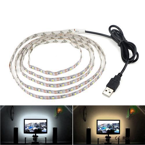 1m USB Power LED Strip Light Christmas Desk Decor Lamp