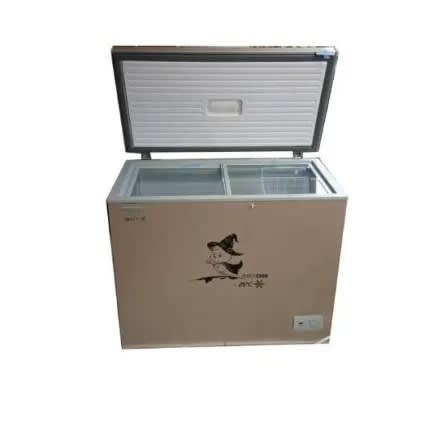 Anti Rust Golden Fast Freezing Chest Freezer With Glass Cover Bd-308G - 308L