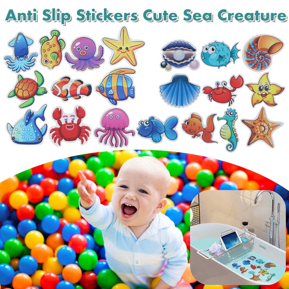 9X KIDS NON SLIP ANTI SKID SAFETY STICKERS BATH SHOWER MAT FOR CHILD TODDLER 002