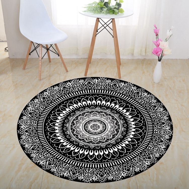 Stereo Vision Carpet Living Room Floor Mat 120x120cm