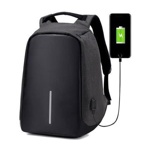 Anti-theft Laptop Backpack With USB Charging Port - Black